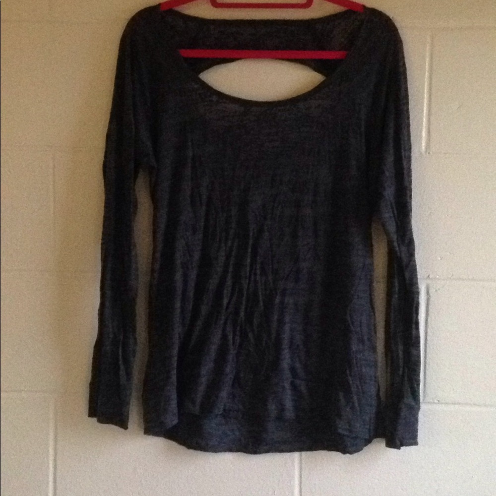 Gray burnout shirt